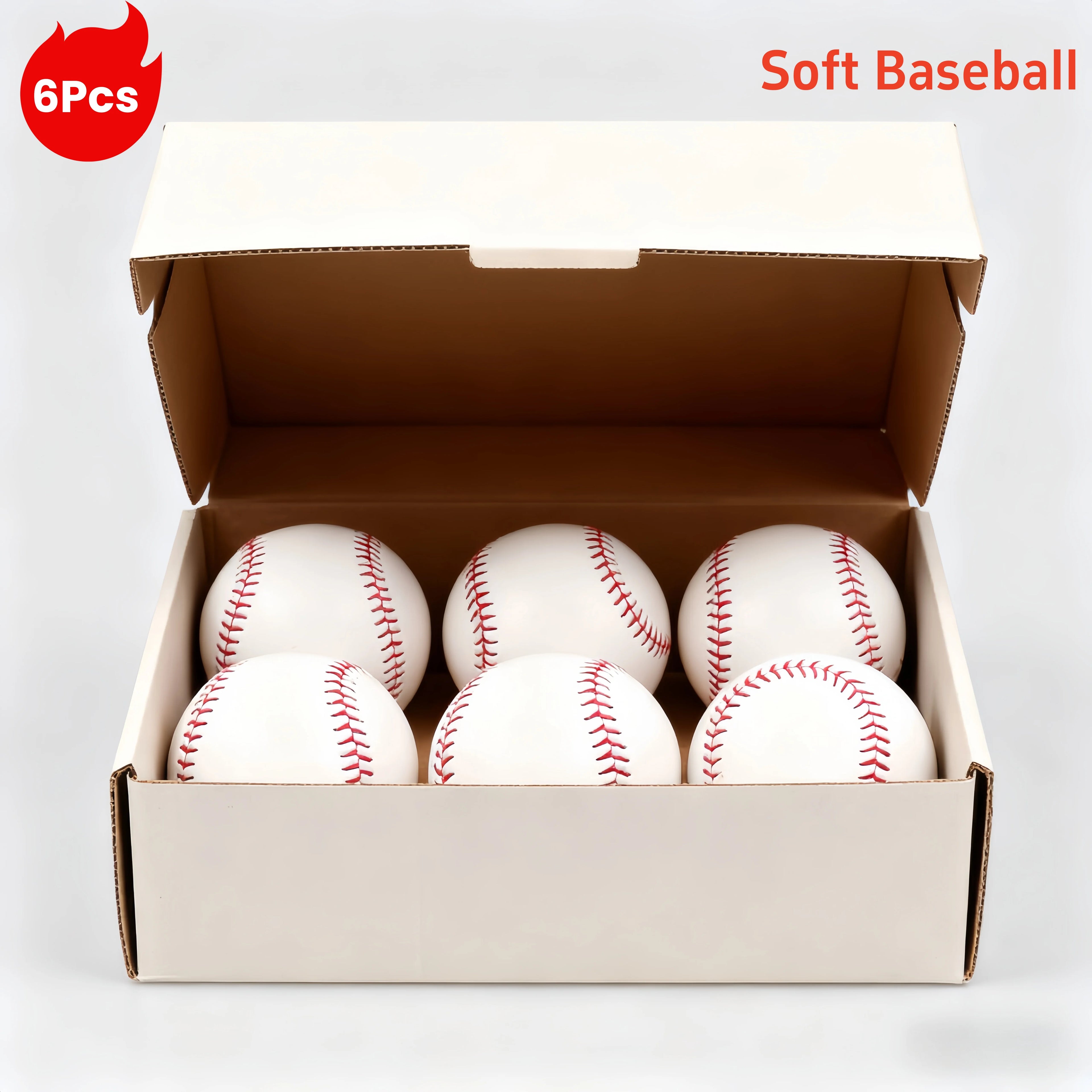 Baseball No. 9Softball Hardball Training Handmade Balls Fitness Products White Safety Kid Baseballs Men's Practice Team Game