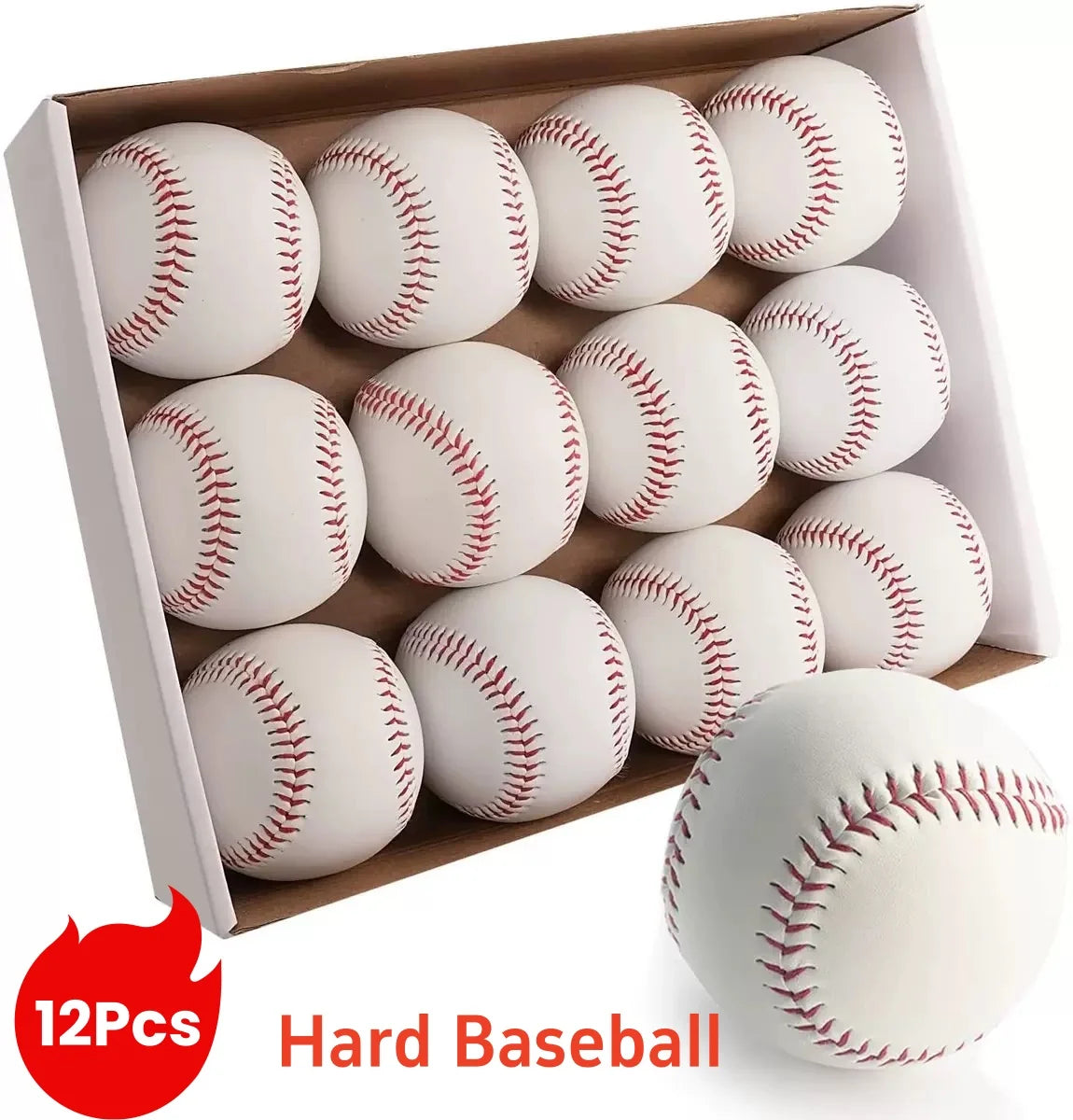 Baseball No. 9Softball Hardball Training Handmade Balls Fitness Products White Safety Kid Baseballs Men's Practice Team Game