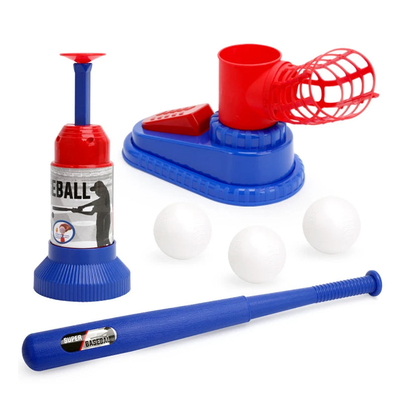 Baseball Ball Toys Adjustable Automatic Pitching Baseball Backyard Outdoor Sports Toy Machine Games Sets Birthday Kids Boy Gift