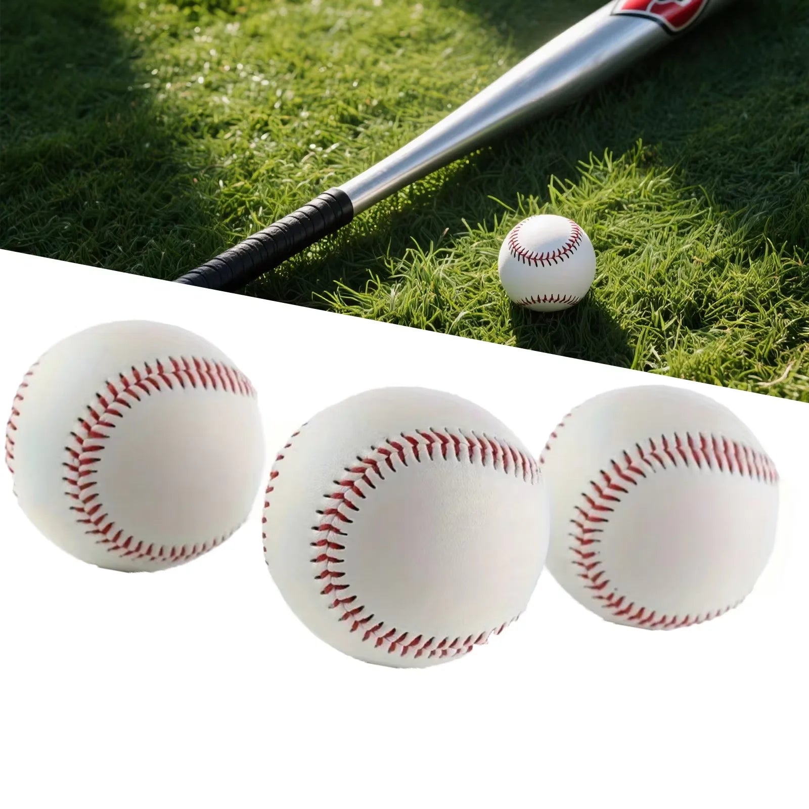 Baseball No. 9Softball Hardball Training Handmade Balls Fitness Products White Safety Kid Baseballs Men's Practice Team Game